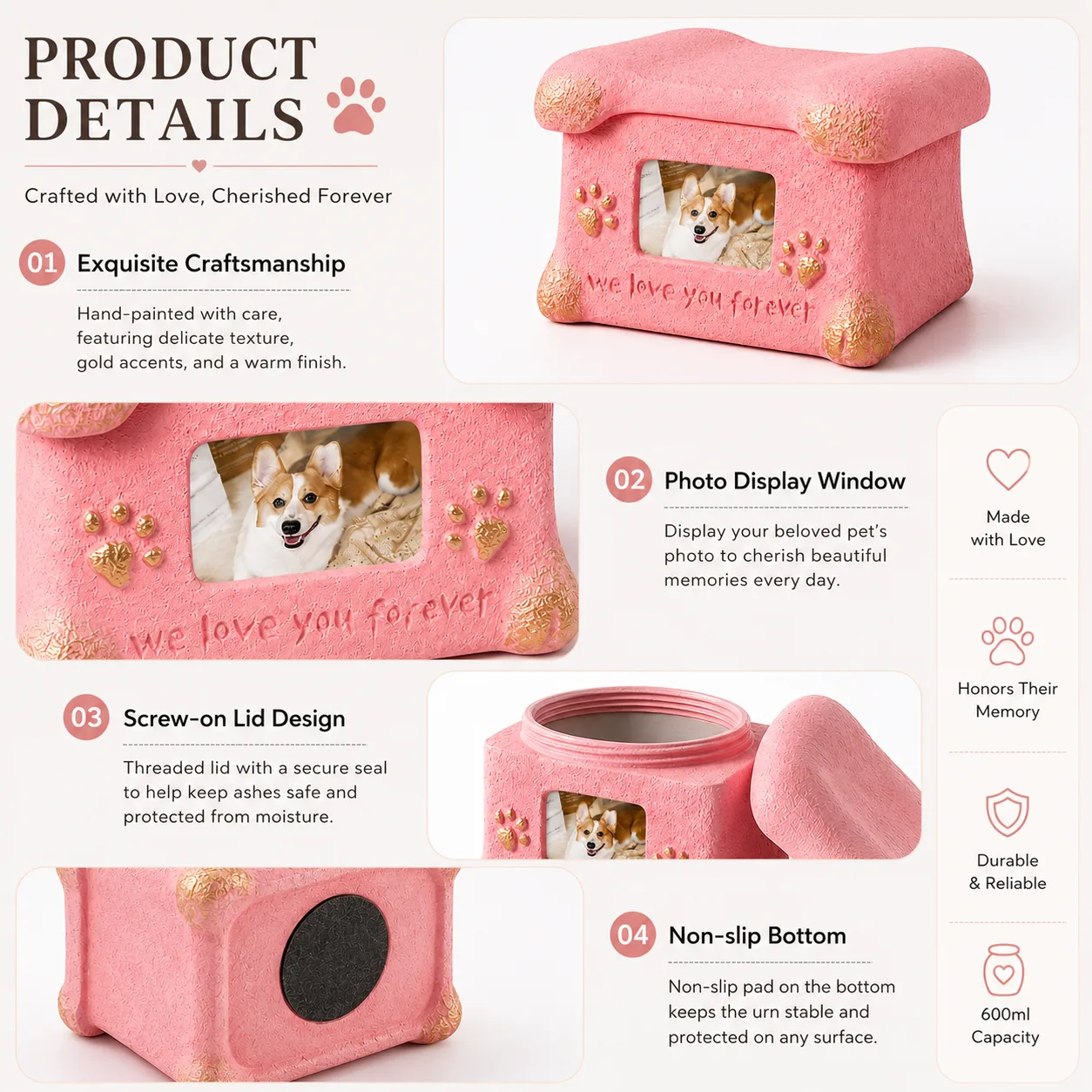 Dog Memorial Keepsake Box